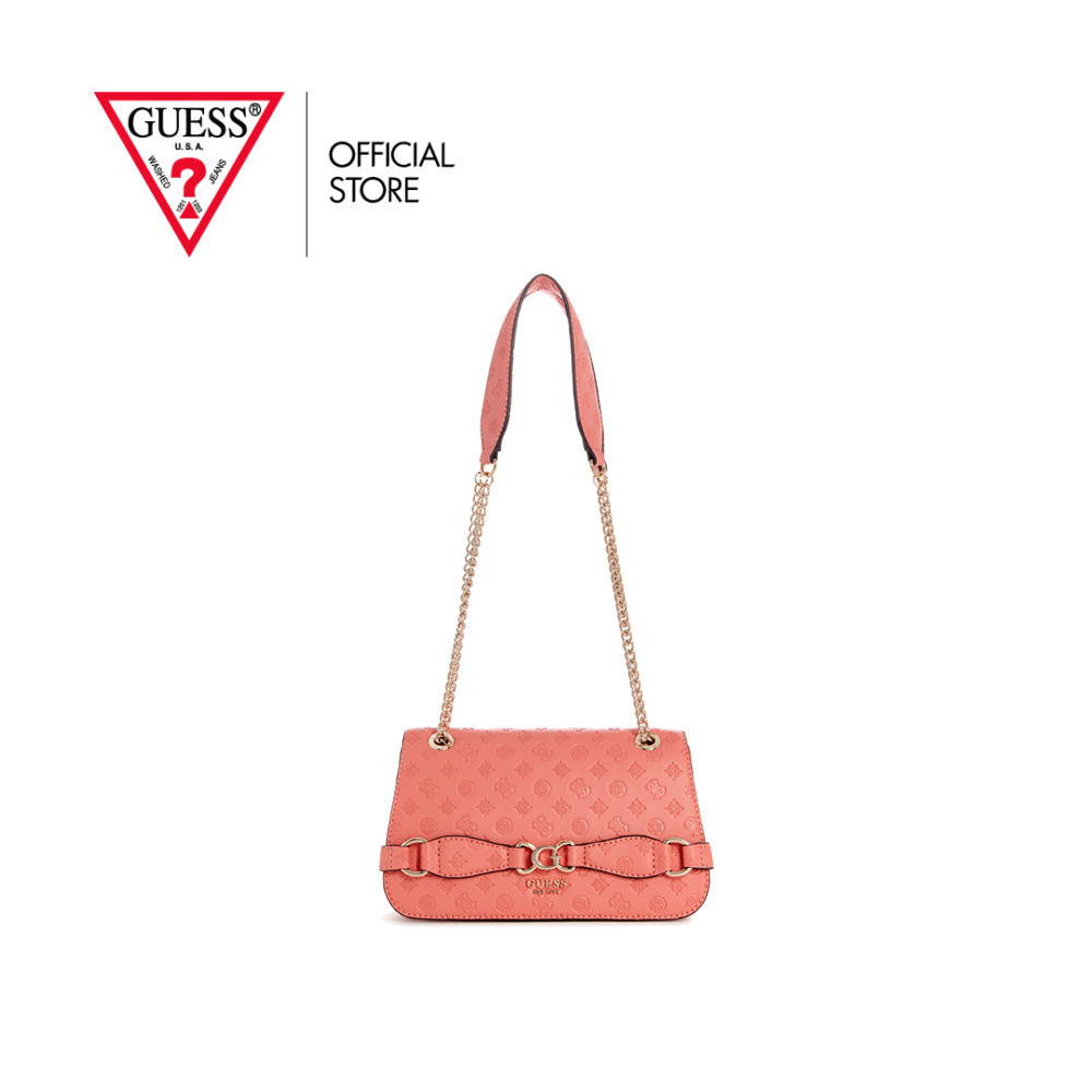 GUESS กระเป๋า รุ่น PG933621 ARLENA LOGO CONVERTIBLE XBODY FLAP สีชมพู