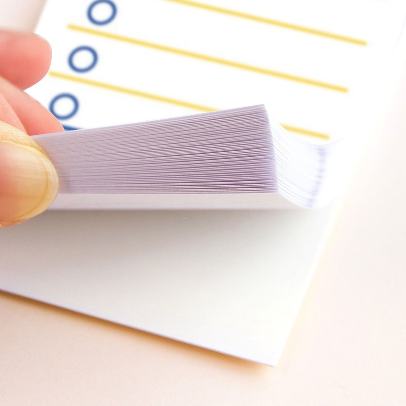 โพสท์อิท (50 แผ่น ต่อเล่ม)กระดาษโน้ตมีกาว โพสอิทมีกาวในตัว เครื่องเขียนสํานักงาน - รูปที่ 4