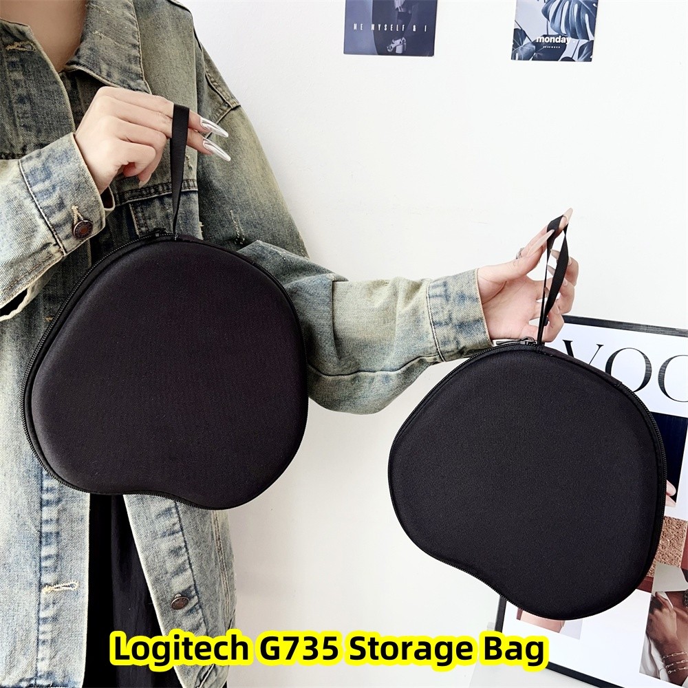 Fast Shipment สําหรับ Logitech G735 หูฟังสไตล์ฤดูร้อนการ์ตูนชุดหูฟัง Earpads กระเป๋าเก็บ EVA ปลอกกล่