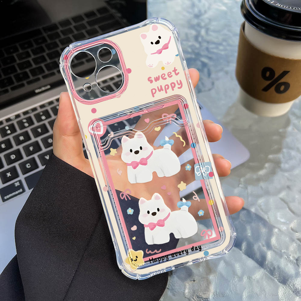 เคสโทรศัพท์แบบมีการ์ด TPU For Oppo A60 A15 A57 A79 5G A16 A18 A17 A74 A54 A78 A38 A17K  A54 A57 A58 A5s Case - รูปที่ 4