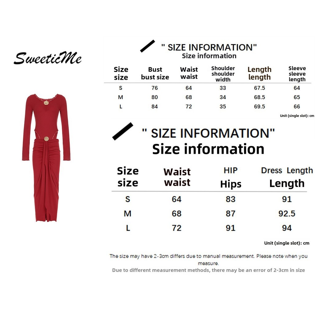 SweeticMe ผู้หญิงเซ็กซี่คอวีแขนยาว Slim Fit Cause ชุดบอดี้สูท — صورة 3