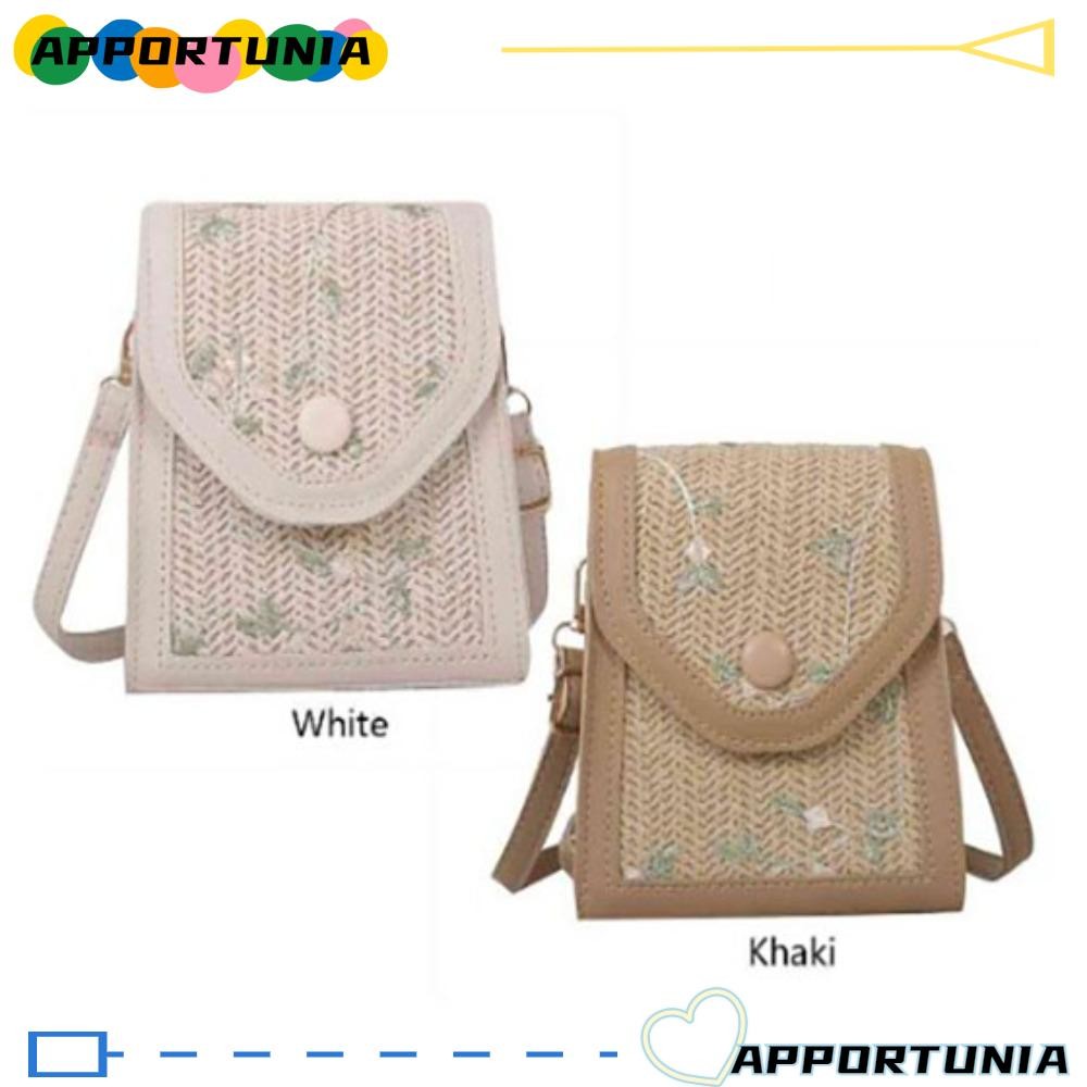 Apportunia Leisure Crossbody Bag for Women, Weave Leisure Style Fashion Niche Design Shoulder Bag, R