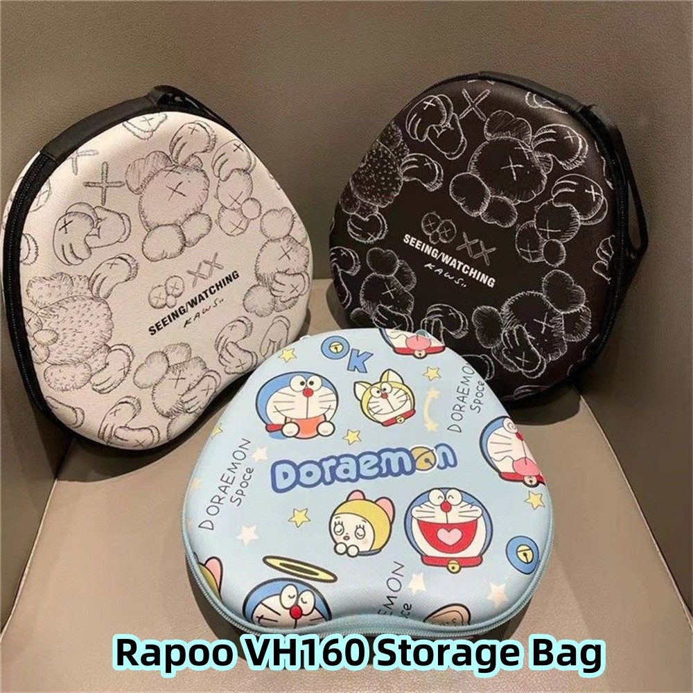 คุณภาพสูงสําหรับ Rapoo VH160 หูฟังเคสแข็งการ์ตูนสร้างสรรค์ชุดหูฟังแผ่นรองหูฟังกล่องปลอก EVA