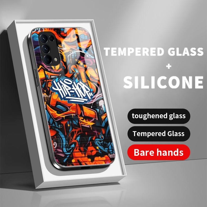 เหมาะสำหรับ OPPO Reno5 4G 5G Reno4 F Lite Reno2 Z Reno3 กรณีโทรศัพท์มือถือป้องกันรอยขีดข่วนหลักฐานเค