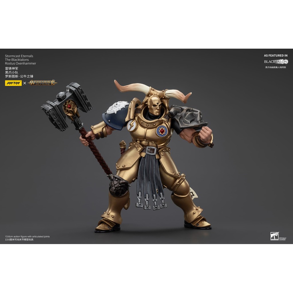 (JOYTOY) Stormcast Eternals The Blacktalons Rostus Oxenhammer JT00928 โมเดลแอ็กชันฟิกเกอร์วอร์แฮมเมอร์