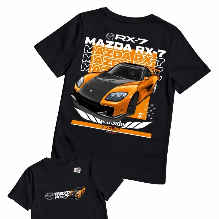 เสื้อยืด พิมพ์ลายรถยนต์ MAZDA RX7 HAN TOKYO DRIFT V2 S-5XL