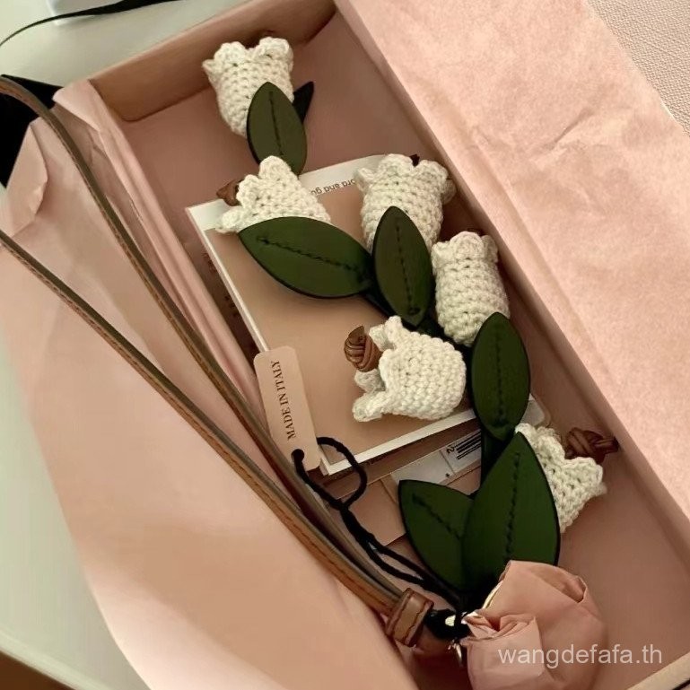 จี้กระเป๋าเสื้อสีน้ำเงิน อุปกรณ์หนังแท้ ซีรีส์ MIU สไตล์ใหม่ ของตกแต่งกระเป๋า ของขวัญ ของที่ระลึก