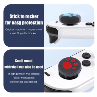 จัดส่งใน24ซม.2ชิ้น nintendo switch thumb grip จอยสติ๊กฝาครอบ 1.8ซม.thumbstickแบบซิลิโคน