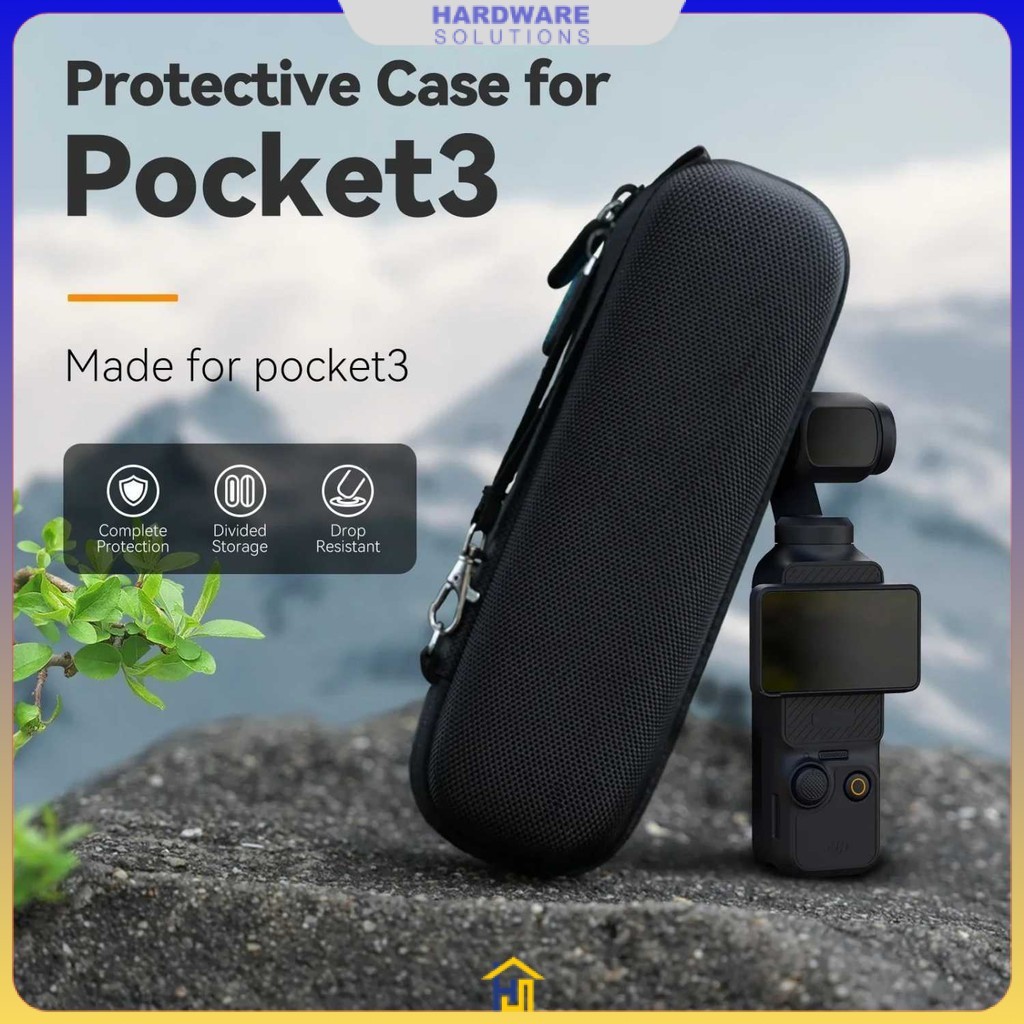 TELESIN DJI Pocket 3 Portable Camera Hard Shell Storage Bag - S6-PRC-02-DJ