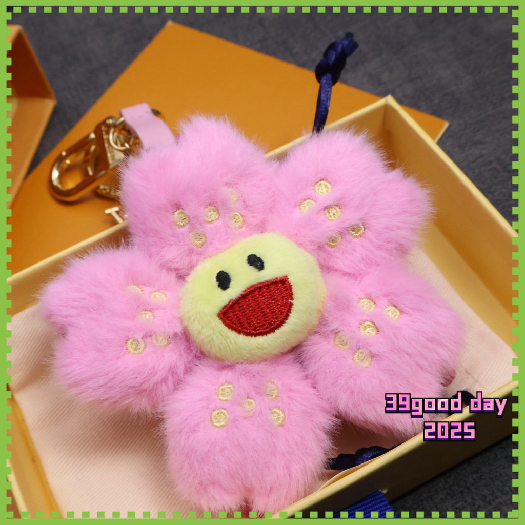 [L-home] Takashi Murakami Cherry Blossom Limited Flower Design Keychain Bag Pendant / 56212