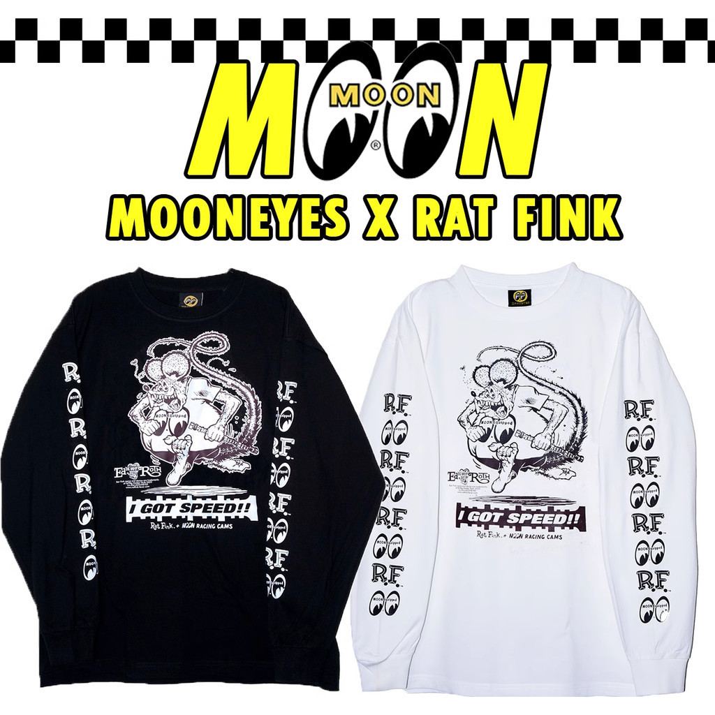 เสื้อยืดมอเตอร์ไซค์แขนยาว Mooneyes ใหม่ปี 2025 รูปที่ 4