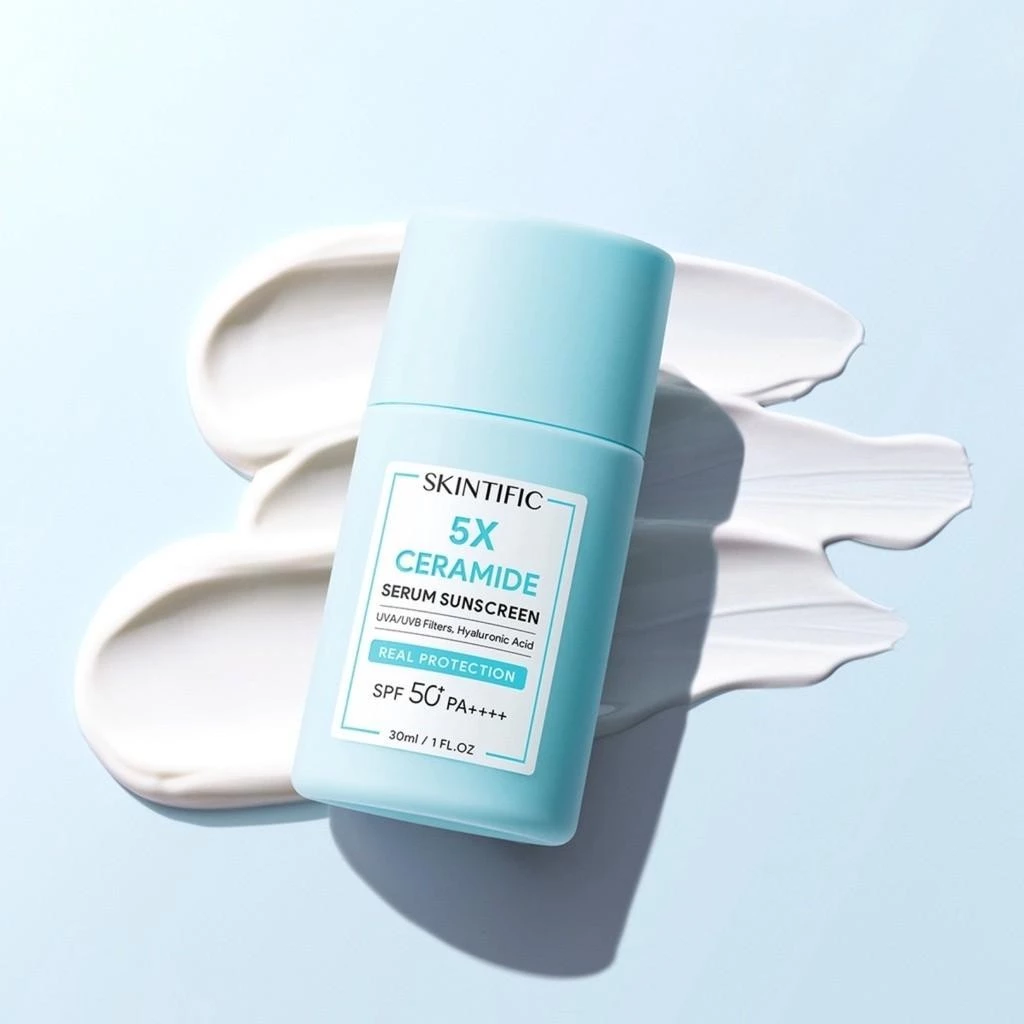 Skintific 5x Ceramide Serum Sunscreen Spf50+ Pa++++ สคินทิฟฟิค 5เอ็กซ์ เซราไมด์ เซรั่ม ซันสกรีน  ผิว สกินแคร์ 30ml thumbnail 6