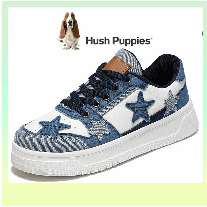HUSH PUPPIES Hush Puppys รองเท้าผู้หญิงรองเท้าแบนผู้หญิงเกาหลี Hush Puppy รองเท้าผู้หญิงกีฬารองเท้าผ