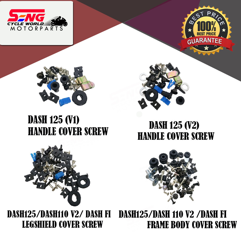 HONDA DASH HANDLE COVER SCREW / LEGSHIELD / FRAME BODY SCREW SET