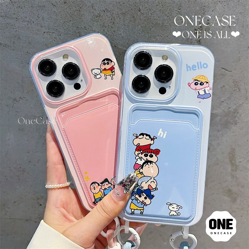 เคสไอโฟน สำหรับ IPhone 15 11 16 12 13 14 Pro Max 7Plus 8Plus X XS Max XR 15 7 8 Plus SE 2020 Crayon Shin-chan คู่ เคส