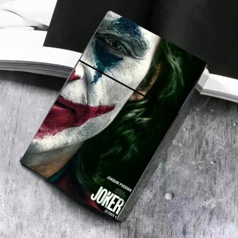 ใหม่ [บุคลิกภาพแบรนด์แฟชั่น] กล่องบุหรี่คลาสสิกอะนิเมะกดกล่องเก็บฝาเปิดอัตโนมัติตัวตลกสากลกล่องเก็บการ์ดแบบพกพาแบบพกพา20ซองใส่ซองบุหรี่