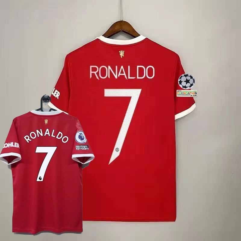 [Fans Issue] 21 22 Manchester United HOME CR7 RONALDO man เสื้อฟุตบอลเสื้อฟุตบอล