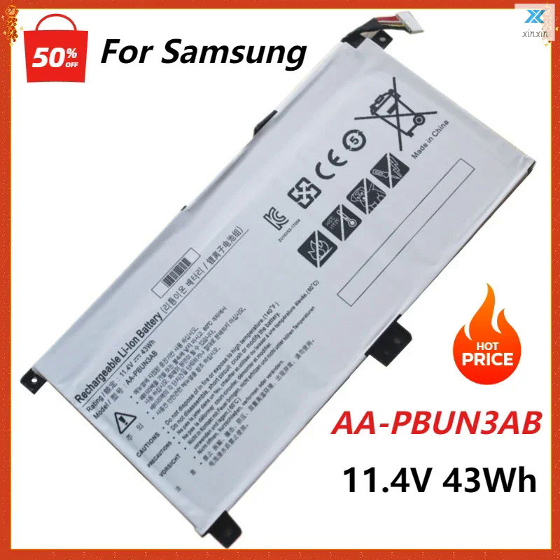AA-PBUN3QB แบตเตอรี่แล็ปท็อปสำหรับ Samsung Notebook 7 BA43-00377A NP740U3L-L02US NP740U3M-K01US AA-P