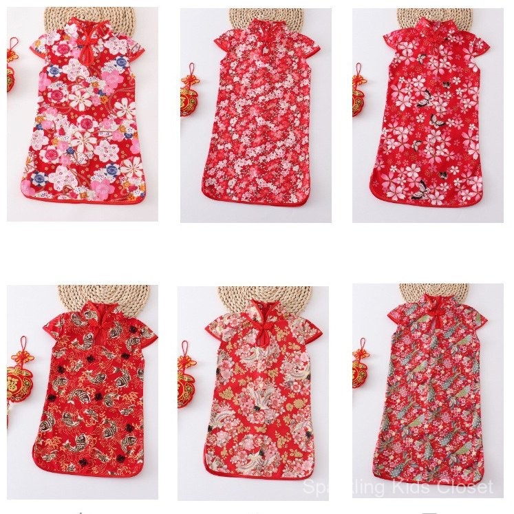 เสื้อผ้าปีใหม่เสื้อผ้าเด็กผู้หญิง2025 CNY ชุดกี่เพ้าสำหรับเด็กผู้หญิงชุดการแสดงสไตล์จีนสำหรับเด็กโตชุดปีใหม่ชุดเดรสเจ้าหญิงสำหรับฤดูร้อน
