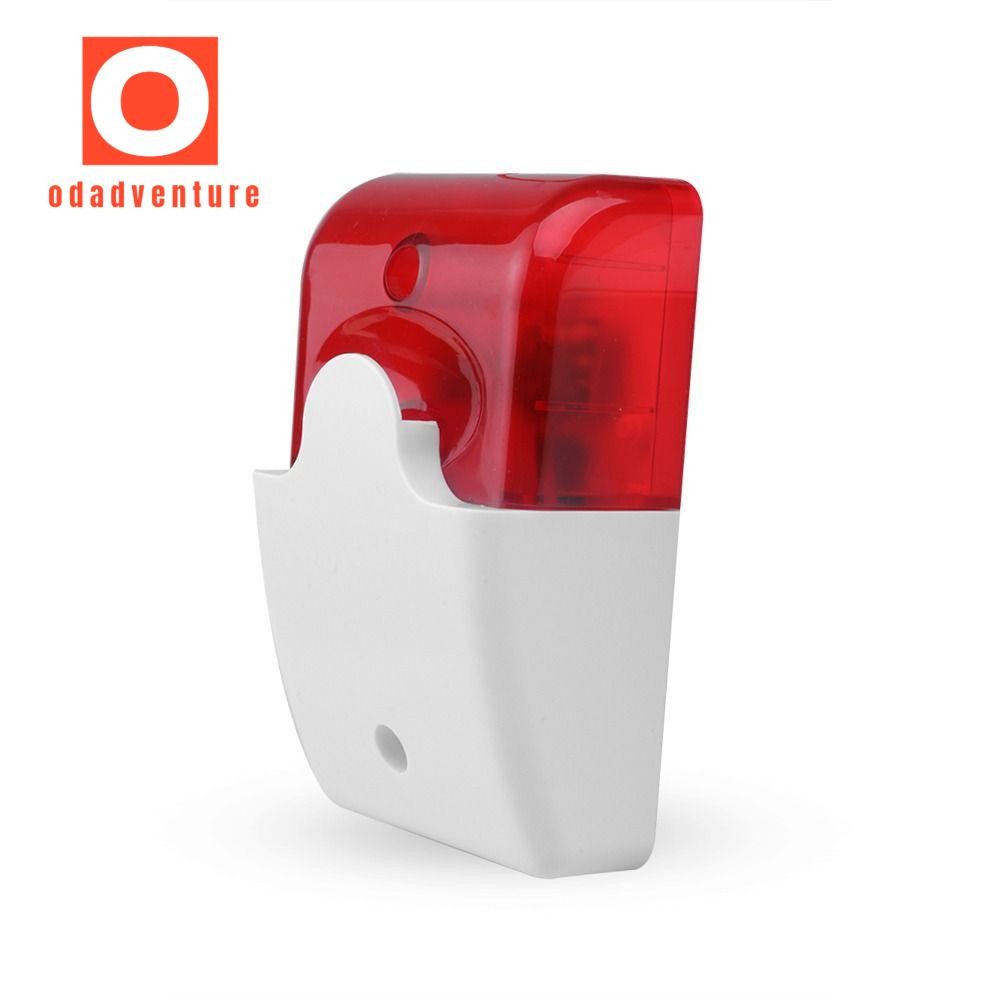 สัญญาณกันขโมย ODADVENTURE, 12 V /220 V ไฟกระพริบแบบมีสาย Strobe Siren, ทนทาน Lndicator Light Voice Burglar Alarm System 120dB เสียงไซเรนบ้าน