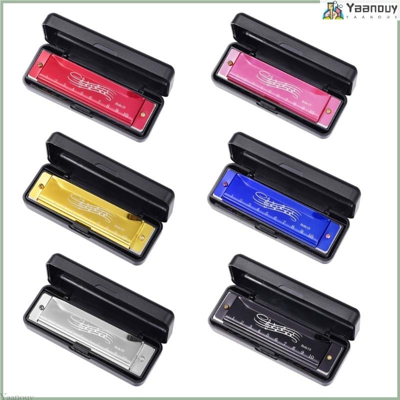 10 Holes 20 Tones Key of C Chromatic Harmonica Set, Mouth Organ and Professional