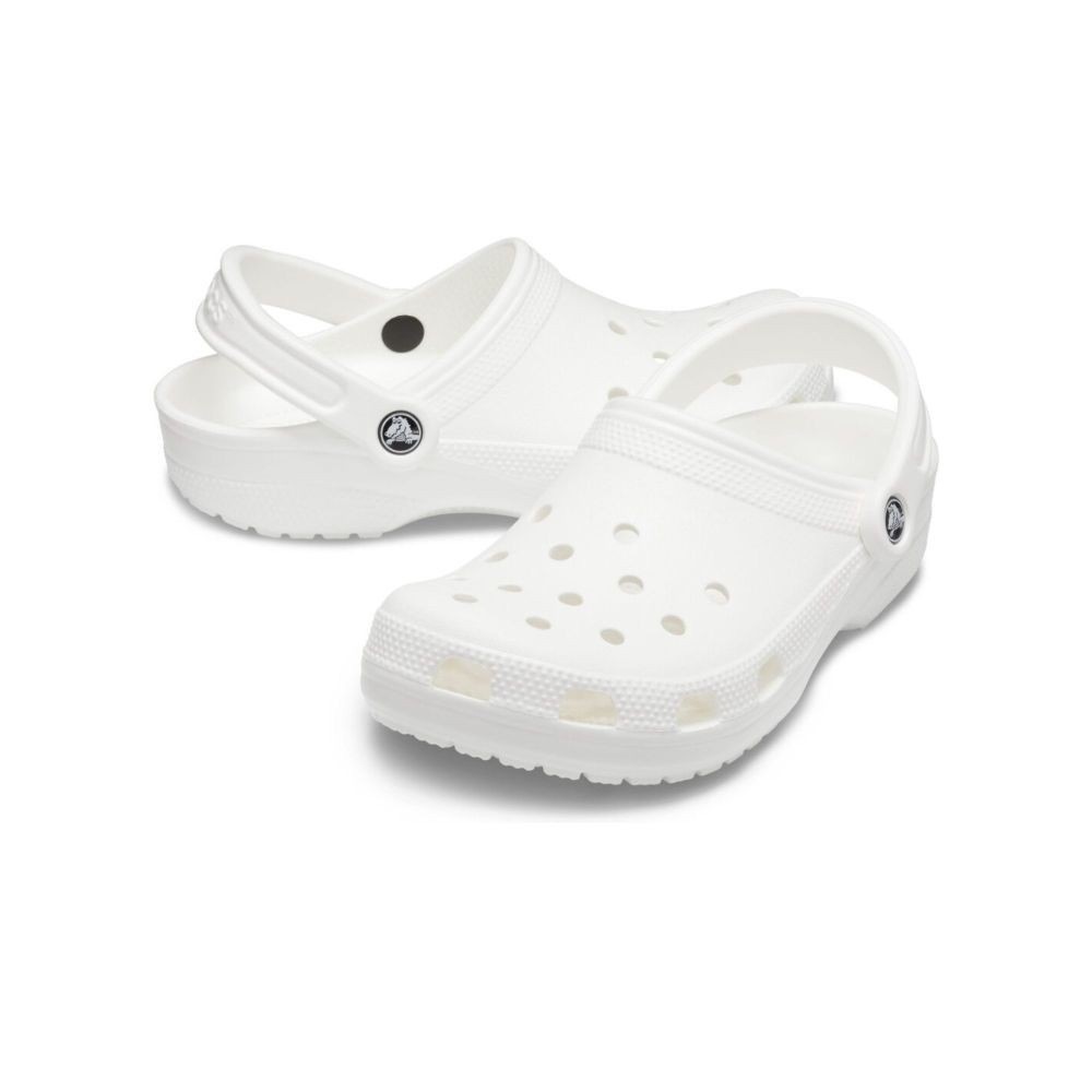 CROCS รองเท้าลำลองผู้ใหญ่ CLASSIC CLOG รุ่น 10001100 - WHITE/BONE