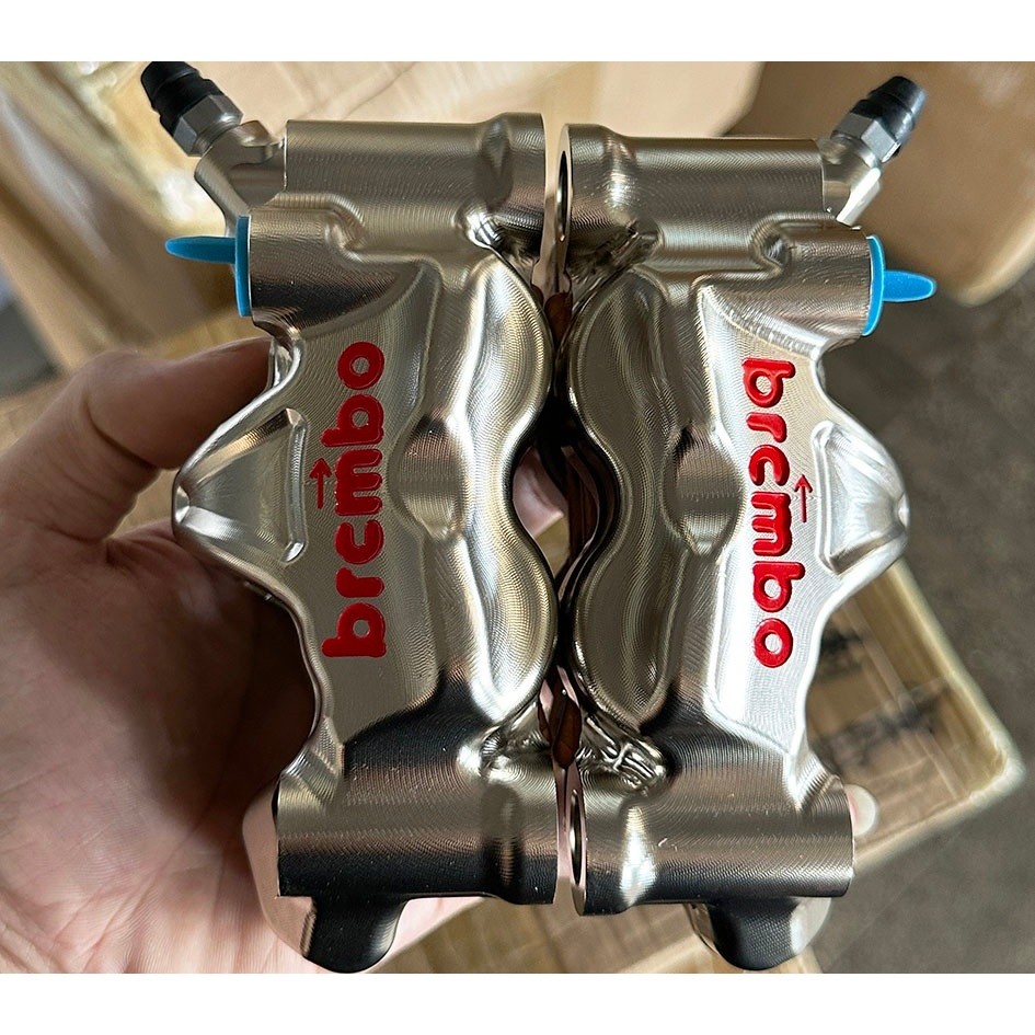 มือ1 ปั้มปักข้างโลโก้แดงแท้ คาลิปเปอร์ปั๊มเบรกล่าง ปั้มเบรก GP4 RX GP4 108mm 484 GP4-RX พร้อมกล่อง