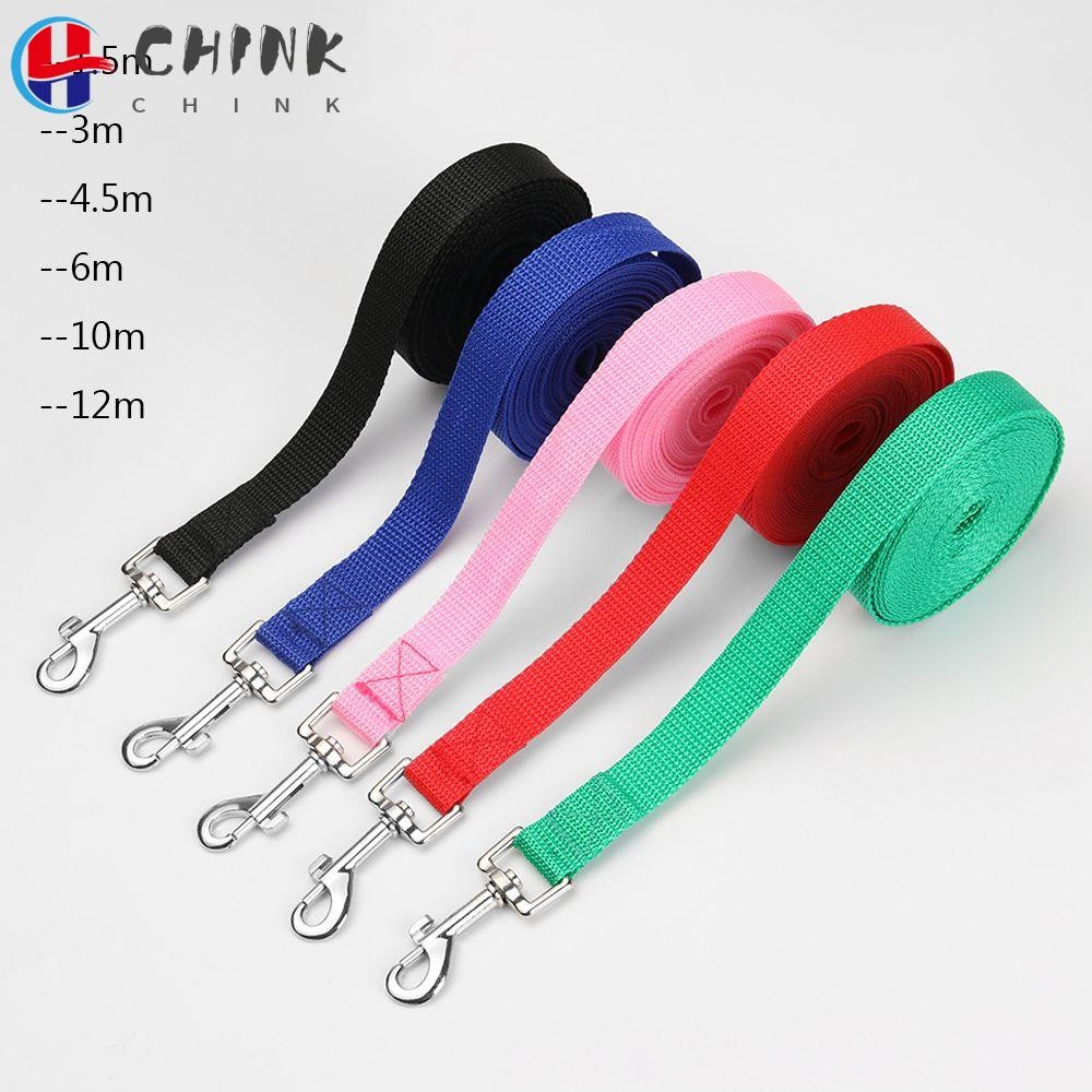 Chink สายจูงสุนัขสัตว์เลี้ยงซัพพลายสุนัขแมวเข็มขัดไนลอนลูกสุนัขปลอกคอเดินการฝึกอบรม