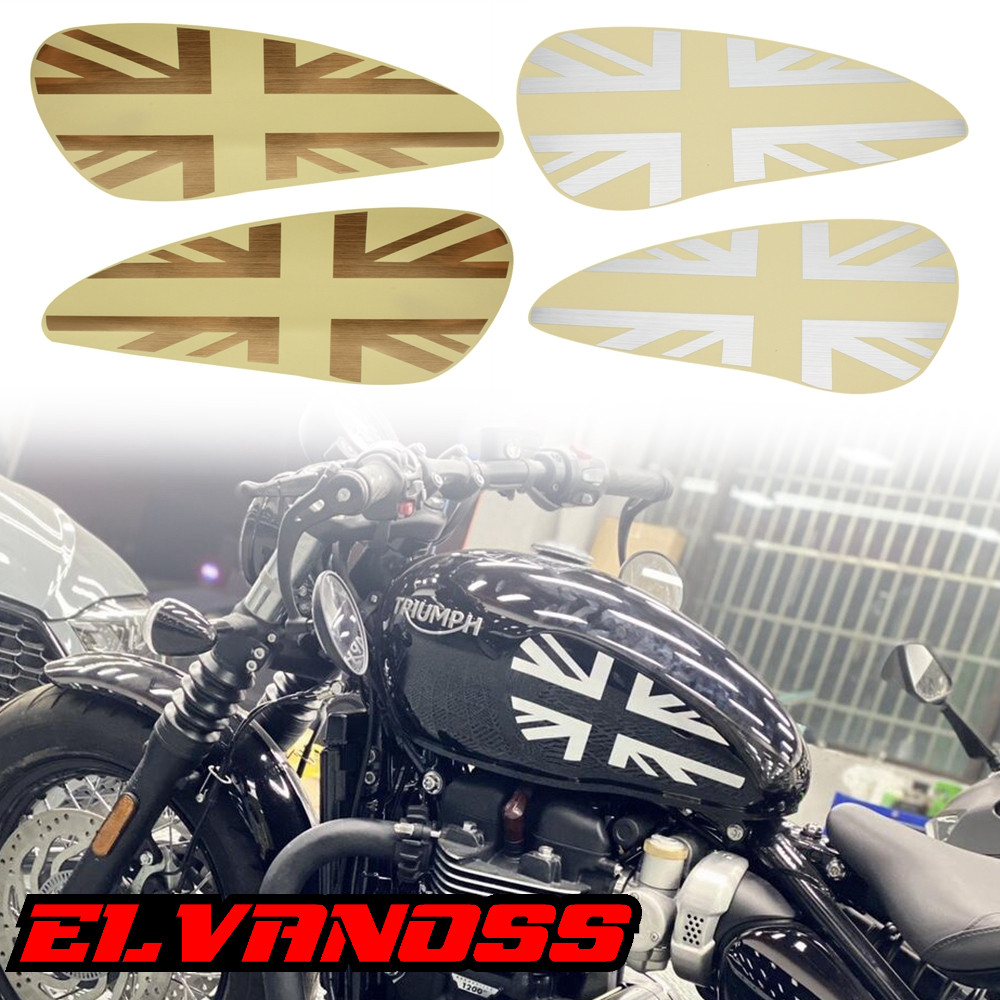 สติ๊กเกอร์ถังมอเตอร์ไซค์แบบกําหนดเองสําหรับ Triumph retro bobber