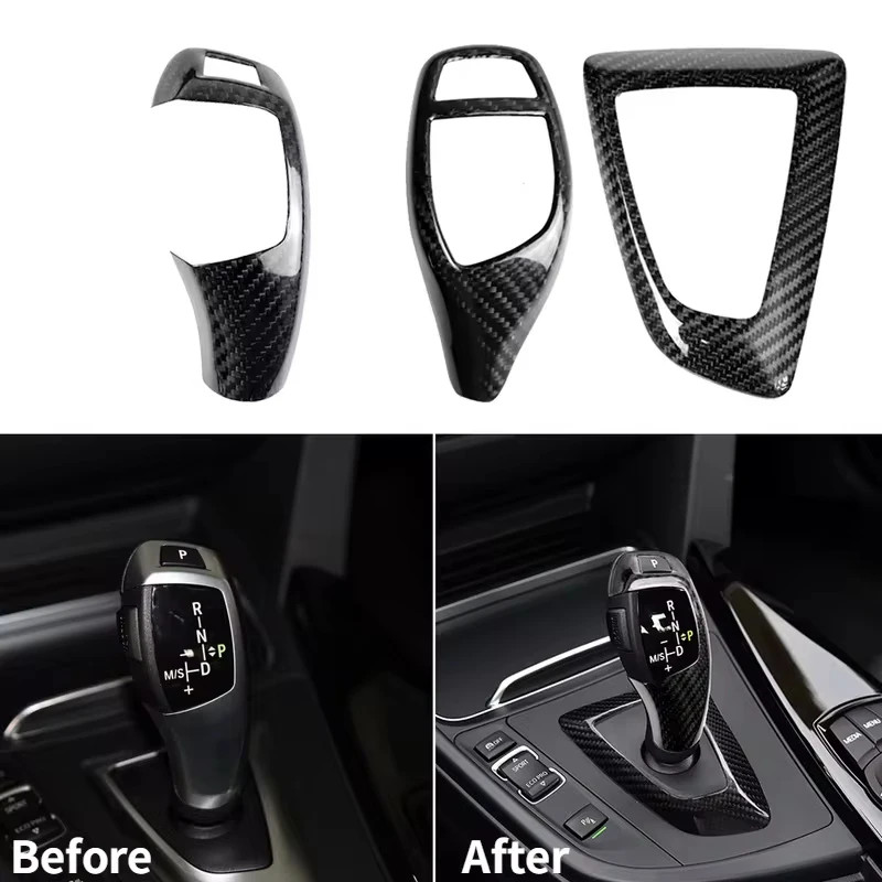 เกียร์รถเปลี่ยนแผงกรอบหัวเกียร์ฝาครอบหัวเหมาะสําหรับ BMW F30 F10 F15 F07 F20 F21 F22 F32 F34 F15 F16 F25 F26 X5 X6 X3 X4