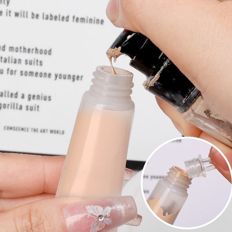 เครื่องสําอางหลอดนุ่มขวดรีฟิลพลาสติกของเหลวมูลนิธิขวดเปล่าแบบพกพาเดินทางบรรจุภัณฑ์อุปกรณ์เสริม