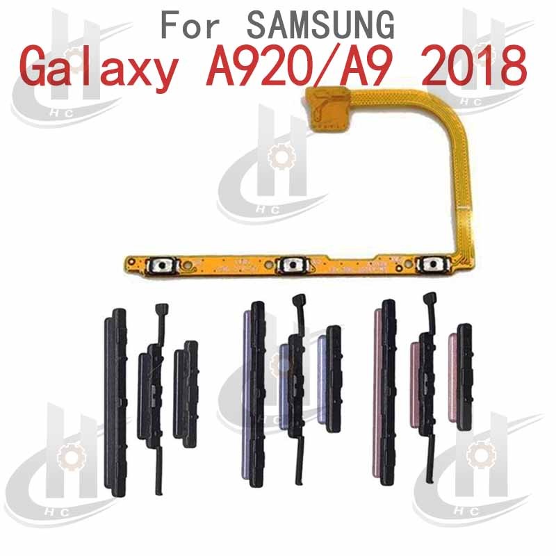 สําหรับ Samsung Galaxy A920 / A9 2018 ปุ่มปรับระดับเสียงไฟปุ่มด้านข้าง Flex Cable Keys ปุ่มปิดระดับเสียงขึ้นและลงด้านข้างอะไหล่ทดแทน