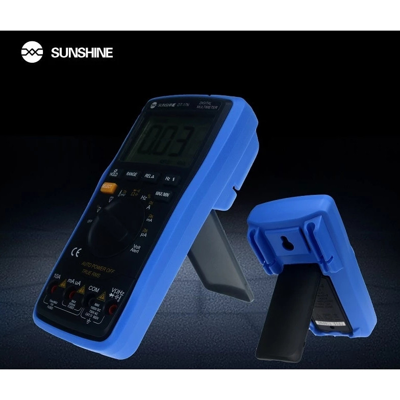 เครื่องมัลติมิเตอร์ Sunshine DT-17N หน้าจอ lcd สําหรับทดสอบมัลติมิเตอร์ดิจิทัล