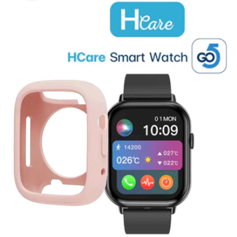 Hcare GO 5 กรณีฝาครอบป้องกันสําหรับ Hcare GO5 สมาร์ทวอท์ชแขนป้องกันสําหรับ Hcare GO 5 กรอบกันชน