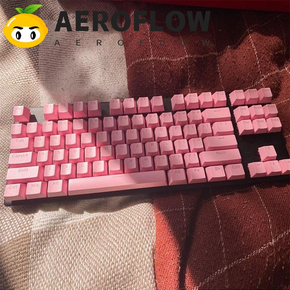 Aeroflow คีย์บอร์ด Keycap คีย์บอร์ดเปลี่ยน ABS คีย์บอร์ด OEM ฉีด 61/ 87 ปุ่มกดเปล่าสีสันสดใส