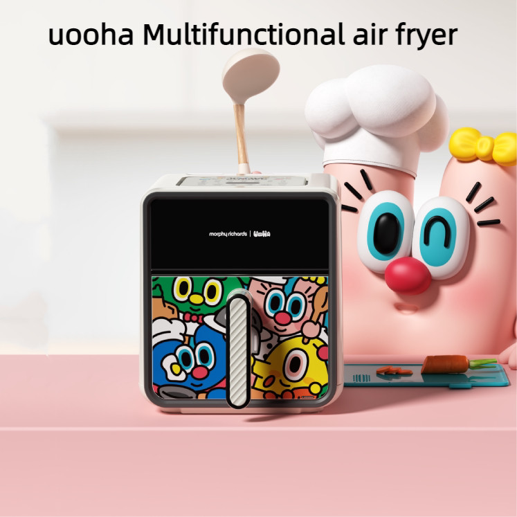 Uooha Air Fryer Mofei Co-Branded หม้อทอดไฟฟ้าในครัวเรือนที่มองเห็นได้ความจุขนาดใหญ่