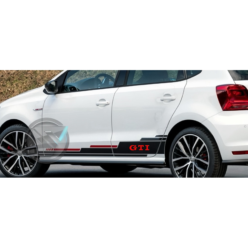 (Ready Stock) S1360# Volkswagen GTI  sport Car Body Stripe Vinyl Decal Sticker