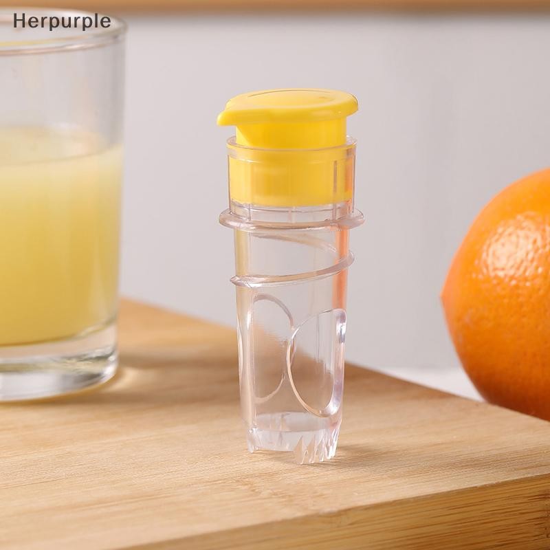 Herpurple Lemon Squeezer, Screw Top Lemon Juicer, Lemon Squeezer Manual Plastic, Lemon Juicer, Juice
