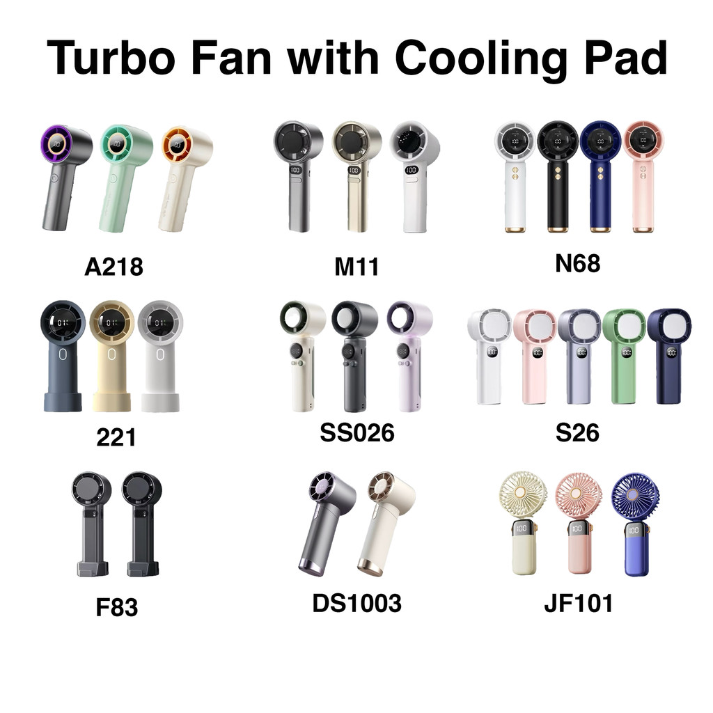 รุ่น SS026, 221, F83, A218, DS1003, JF101, M11, N68, S26 Portable Fan 100-Speed LED Display