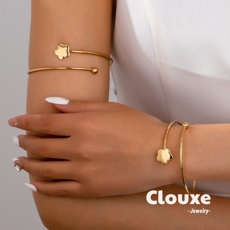 ชุดสร้อยข้อมือดอกไม้ Clouxe Elegant Cool อเนกประสงค์ผู้หญิงประกาย F444