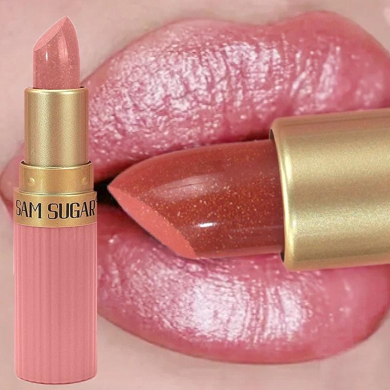 Punk Style Long-Lasting Waterproof Sexy Red Lipstick – Non Fade Pearlescent Shimmery Sparkling Lipstick Beauty Makeup ราคา ถูกที่สุด ดีลบีเคเค