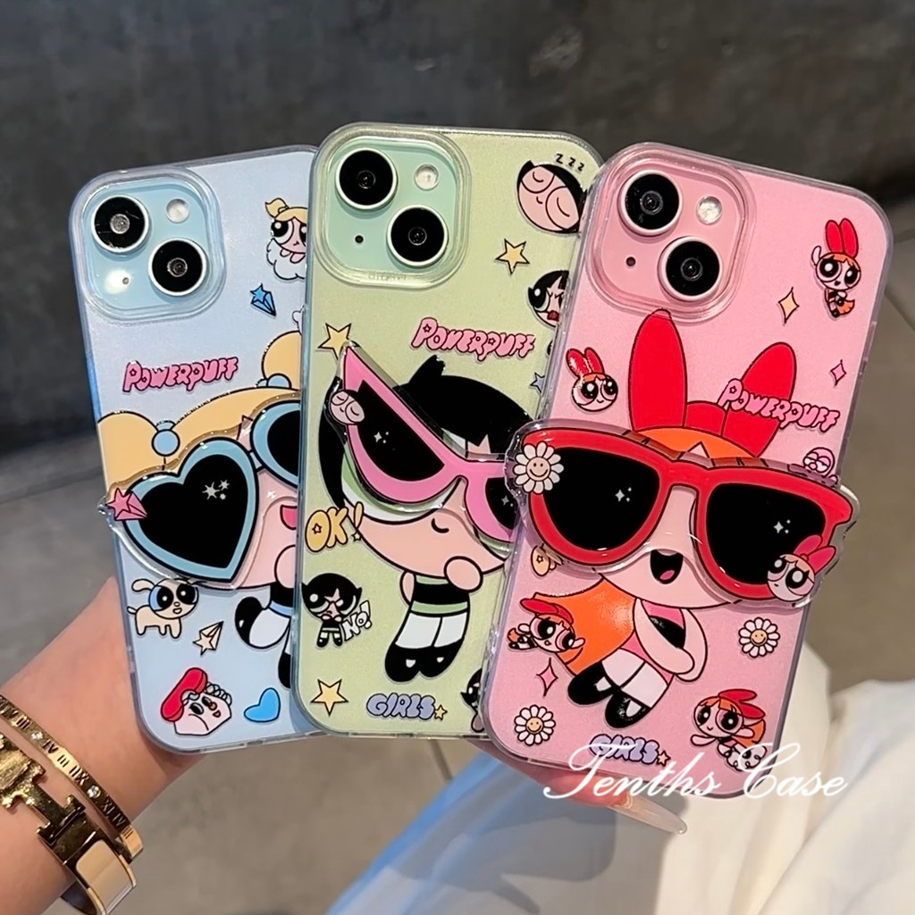 สําหรับRealme C75 C67 C65 C63 C55 C53 C51 C35 C33 C25Y C21Y C25 C20 C11 2020 8i 5 5s 5i 6iหมายเหตุ 50 Narzo 50A 50i Primeการ์ตูนแว่นตากันแดดฝาครอบโทรศัพท์นุ่มสาว