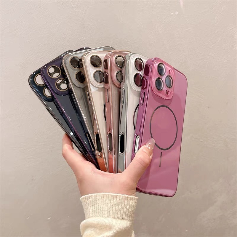 แก้วเก็บความเย็น เหมาะสําหรับ Apple 17Promax 17Air เคสโทรศัพท์แม่เหล็ก iPhone 16/15/14/13/12/11 การป้องกันเลนส์
