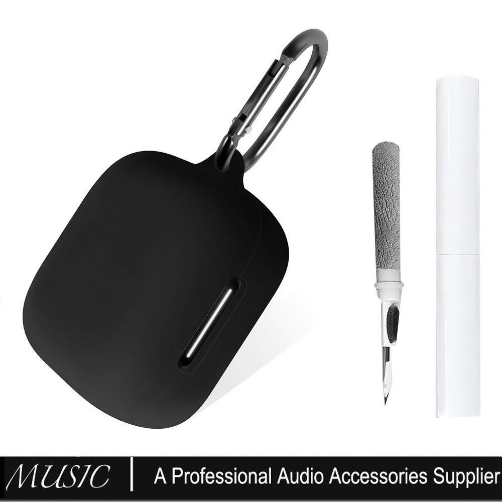 เคสซิลิโคนสําหรับ Anker Soundcore R50i NC ชุดทําความสะอาดฝาครอบป้องกันพร้อมคาราบิเนอร์