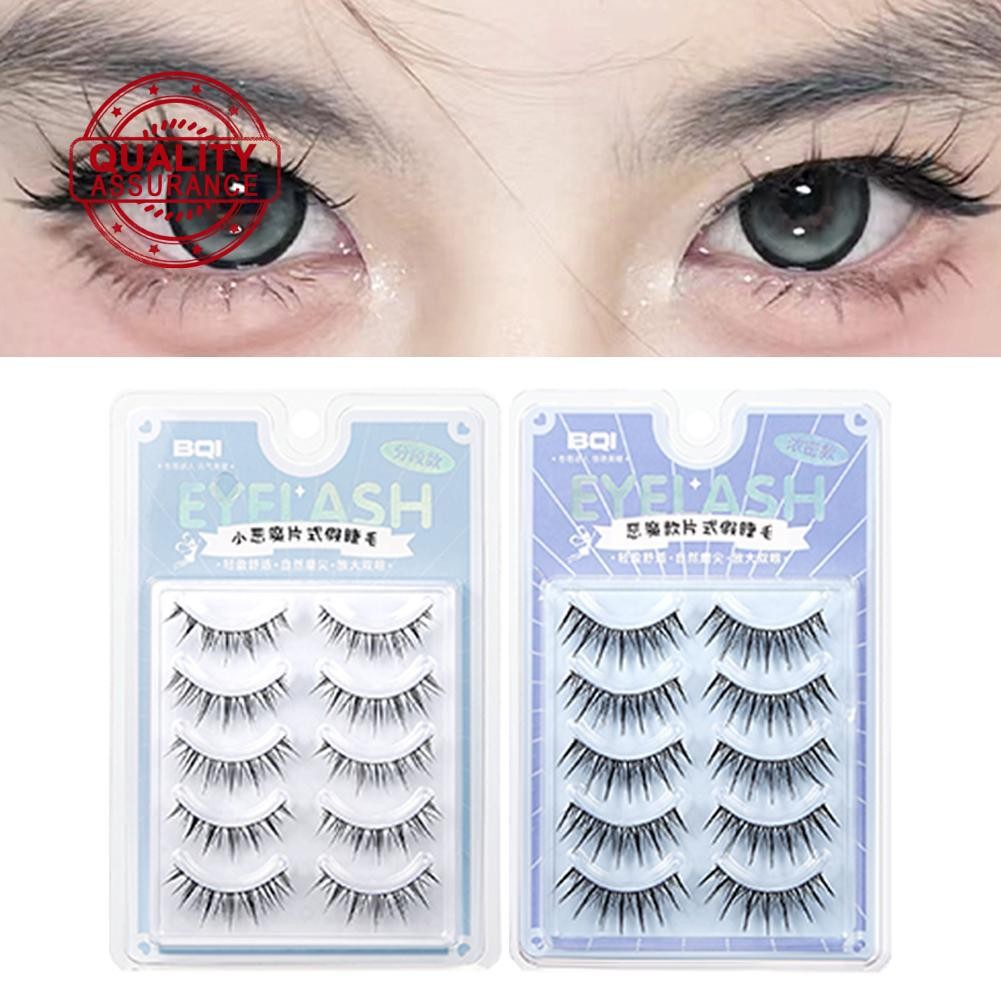 3d Soft Mink Hair ขนตาปลอม Fluffy Full Strips Eye Exteinion แต่งหน้า Handmade Q8o3