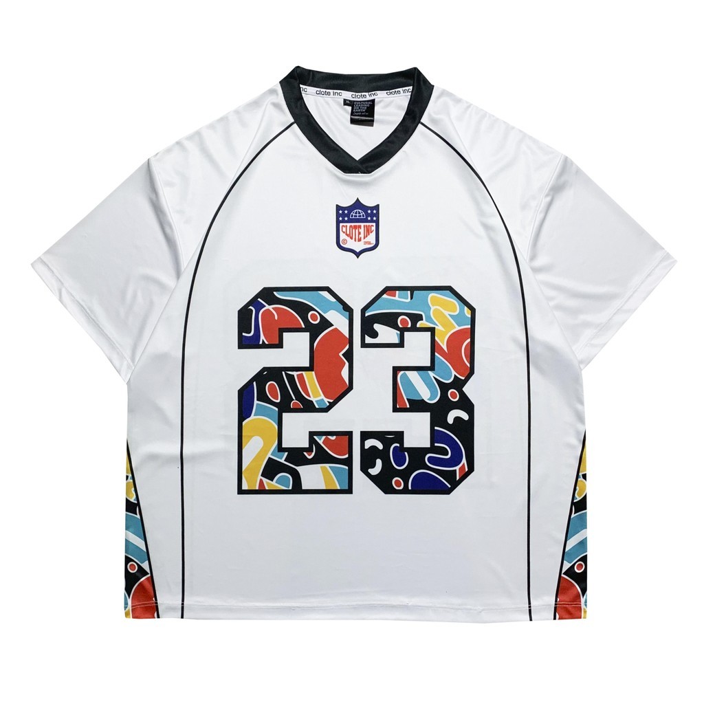 Clote Unisex เสื้อยืด Boxy Jersey ขนาดใหญ่สําหรับผู้ชายและผู้หญิง - 23 / Streetwear / Retro / Vintag