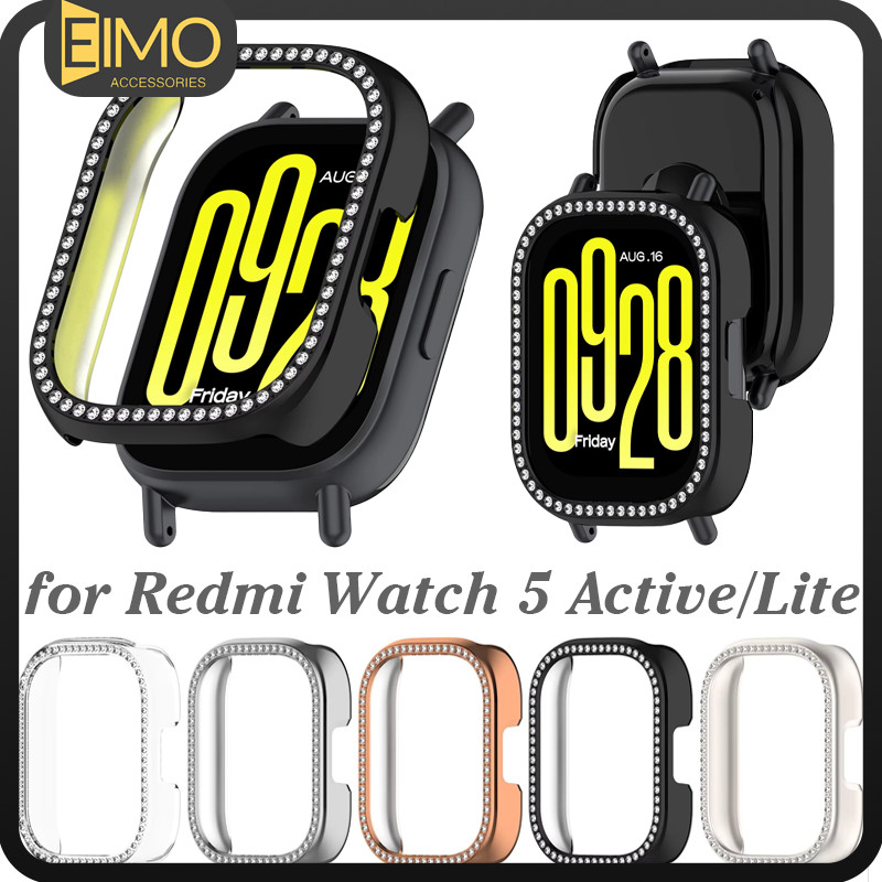 เคส case for Redmi Watch 5 Active / Redmi Watch 5 Lite Hollow Bling อุปกรณ์ปกป้องหน้าจอเพชร
