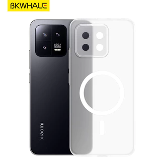 BKWHALE Matte Ultra-Thin Clearเคสโทรศัพท์แม่เหล็กสําหรับXiaomi 17 15 14 13 17T 13T POCO F8 F7 F6 F5 X7 X6 Redmi K60 K70 K80 K90 Ultra Note15 Note14 Pro + ฝาครอบแข็งโปร่งใส