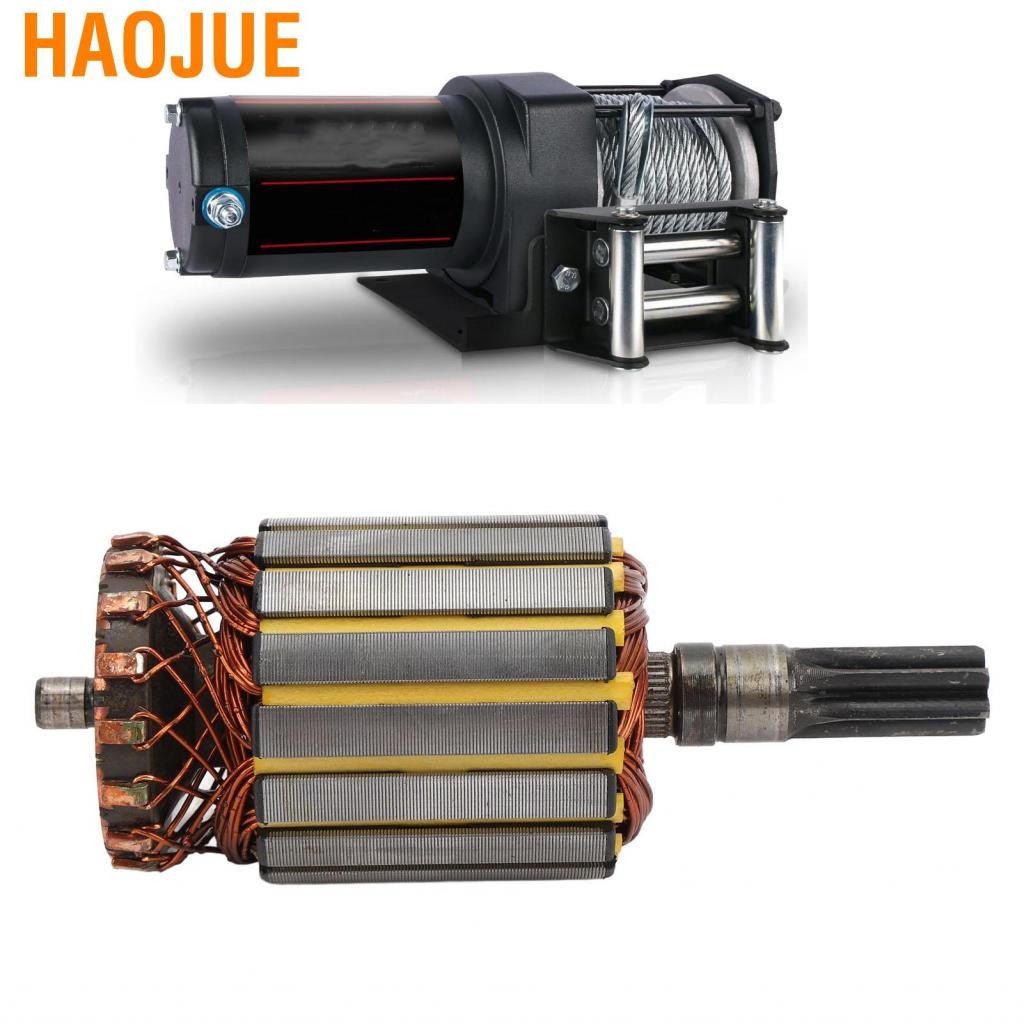 HaoJue Haojue-th DC12V Winch Motor Rotor Metal Easy Engine ติดตั้งสำหรับ 3000lb 4x4 ATV