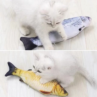 PET RECORD ตุ๊กตาแคทนิป ปลาแคทนิป ของเล่นแมว แคทนิป 20CM ปลาดุ๊กดิ๊กน้อยสีสันสดใส ดิ้นไม่ได้